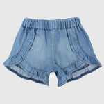 Ruffled Jean Shorts - Ourkids - Pompelo