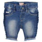 Ruffled Jean Shorts - Ourkids - Quokka