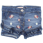 Ruffled Jean Shorts - Ourkids - Quokka