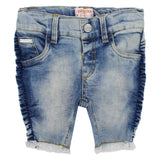 Ruffled Jean Shorts - Ourkids - Quokka