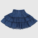 Ruffled Jean Skirt - Ourkids - Pompelo