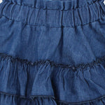 Ruffled Jean Skirt - Ourkids - Pompelo