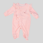 Ruffled Long-Sleeved Baby Footie - Ourkids - Al Sayad