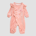 Ruffled Long-Sleeved Baby Footie - Ourkids - Al Sayad