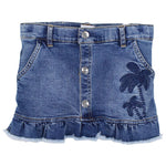 Ruffled Mini Jean Skirt - Ourkids - Quokka