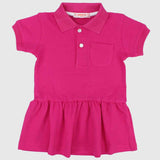 Ruffled Short-Sleeved Polo Dress - Ourkids - Quokka