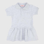 Ruffled Short-Sleeved Polo Dress - Ourkids - Quokka