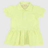 Ruffled Short-Sleeved Polo Dress - Ourkids - Quokka