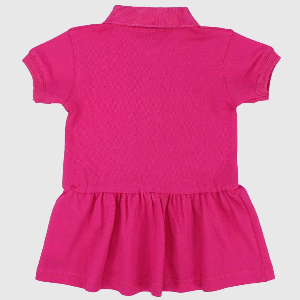 Ruffled Short-Sleeved Polo Dress - Ourkids - Quokka