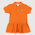 Ruffled Short-Sleeved Polo Dress - Ourkids - Quokka