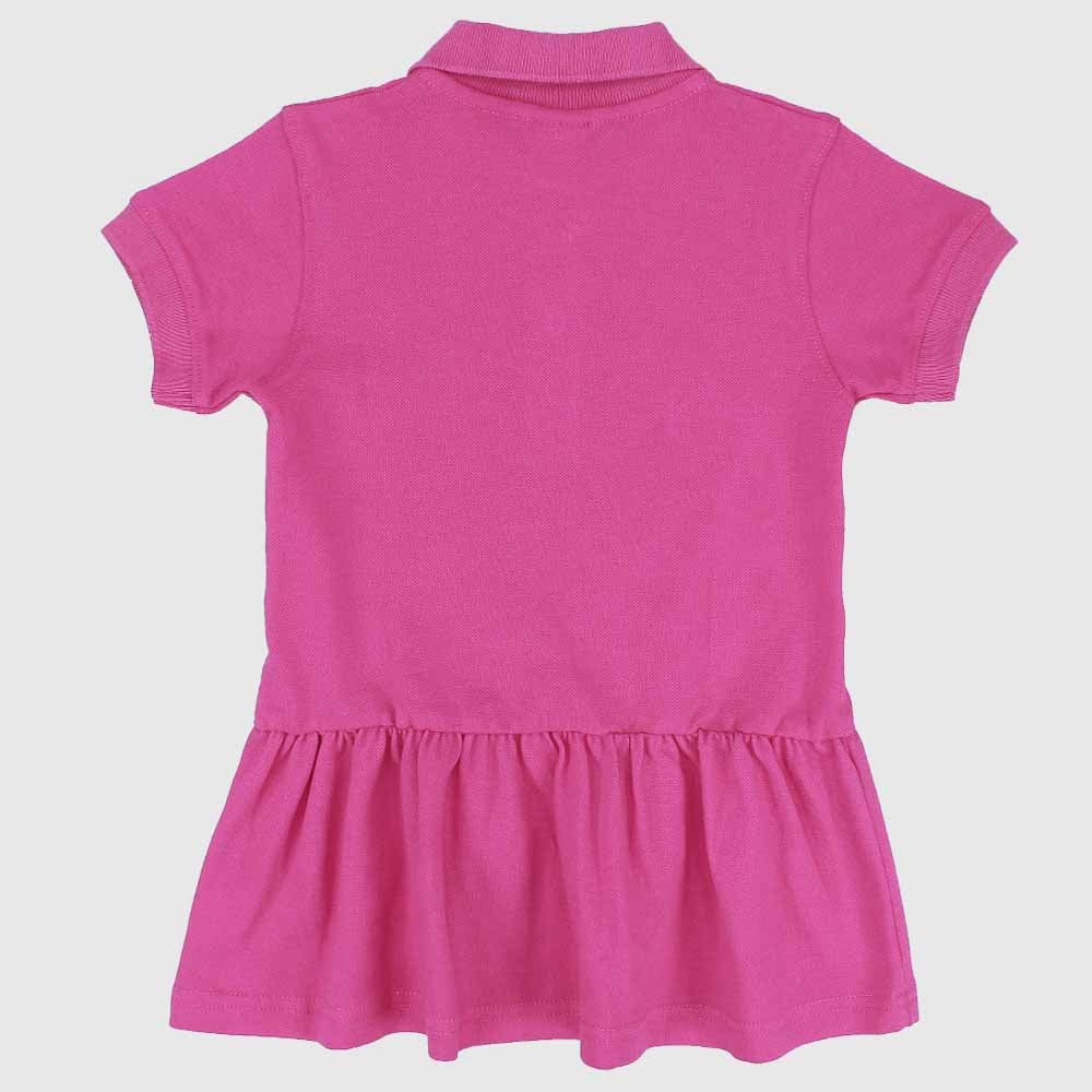 Ruffled Short-Sleeved Polo Dress - Ourkids - Quokka