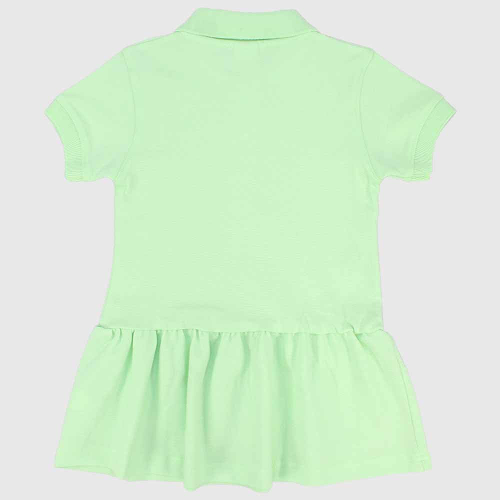 Ruffled Short-Sleeved Polo Dress - Ourkids - Quokka