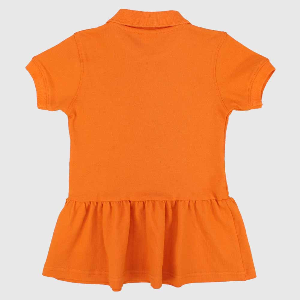 Ruffled Short-Sleeved Polo Dress - Ourkids - Quokka