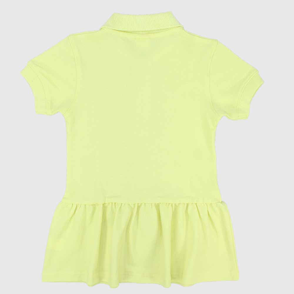 Ruffled Short-Sleeved Polo Dress - Ourkids - Quokka