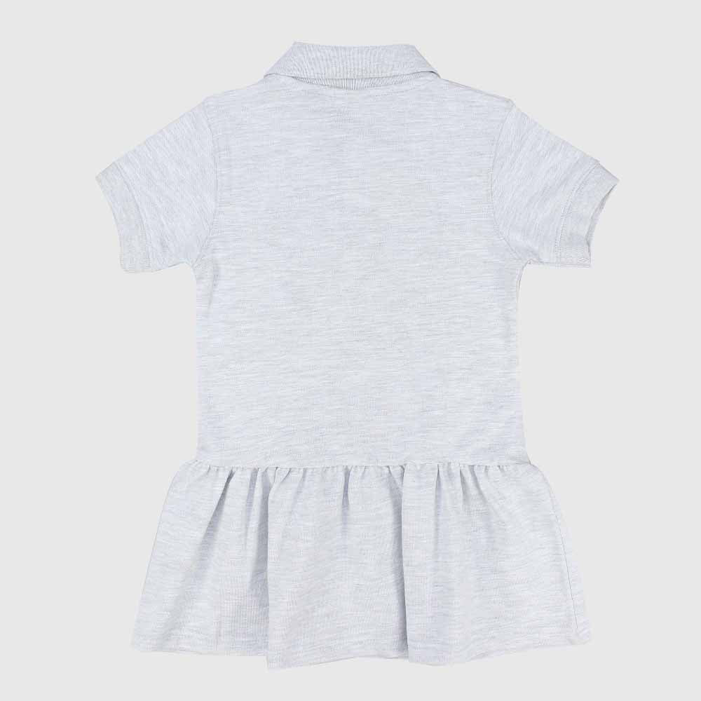 Ruffled Short-Sleeved Polo Dress - Ourkids - Quokka