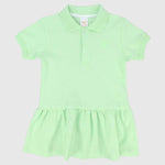 Ruffled Short-Sleeved Polo Dress - Ourkids - Quokka