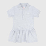 Ruffled Short-Sleeved Polo Dress - Ourkids - Quokka