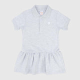 Ruffled Short-Sleeved Polo Dress - Ourkids - Quokka