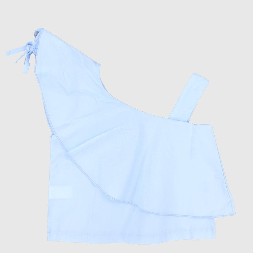 Ruffled Shoulder Sleeveless Blouse - Ourkids - Pompelo