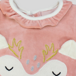 Ruffled Shoulders Long-Sleeved Baby Footie - Ourkids - Al Sayad