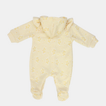 Ruffled Shoulders Long-Sleeved Hooded Baby Footie - Ourkids - Berceau