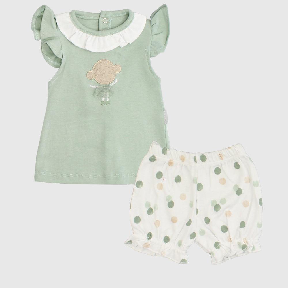 Ruffled Shoulders Outfit Set - Ourkids - Bumber