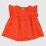 Ruffled Shoulders Sleeveless Blouse - Ourkids - Pompelo