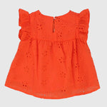 Ruffled Shoulders Sleeveless Blouse - Ourkids - Pompelo