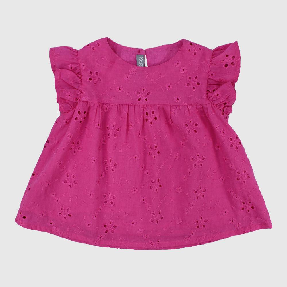 Ruffled Shoulders Sleeveless Blouse - Ourkids - Pompelo