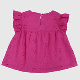 Ruffled Shoulders Sleeveless Blouse - Ourkids - Pompelo