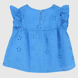 Ruffled Shoulders Sleeveless Blouse - Ourkids - Pompelo