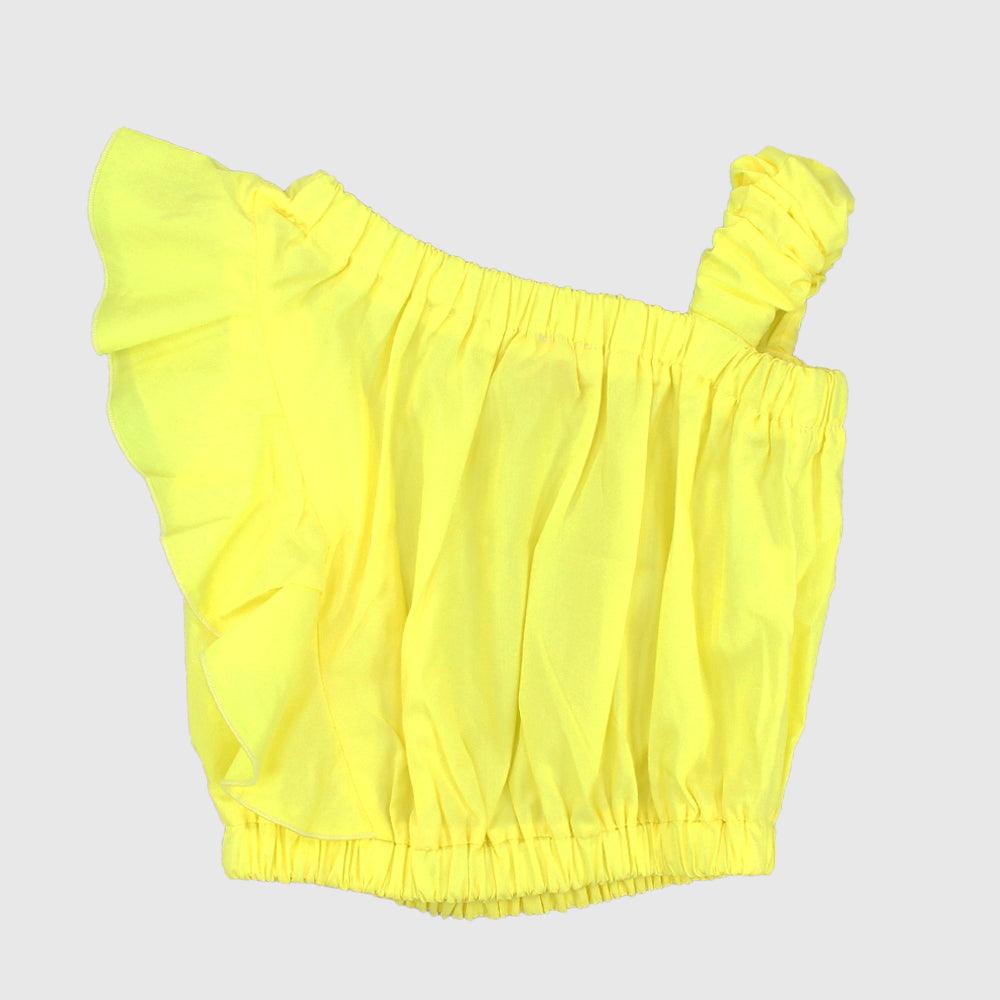 Ruffled Shoulders Sleeveless Blouse - Ourkids - Pompelo