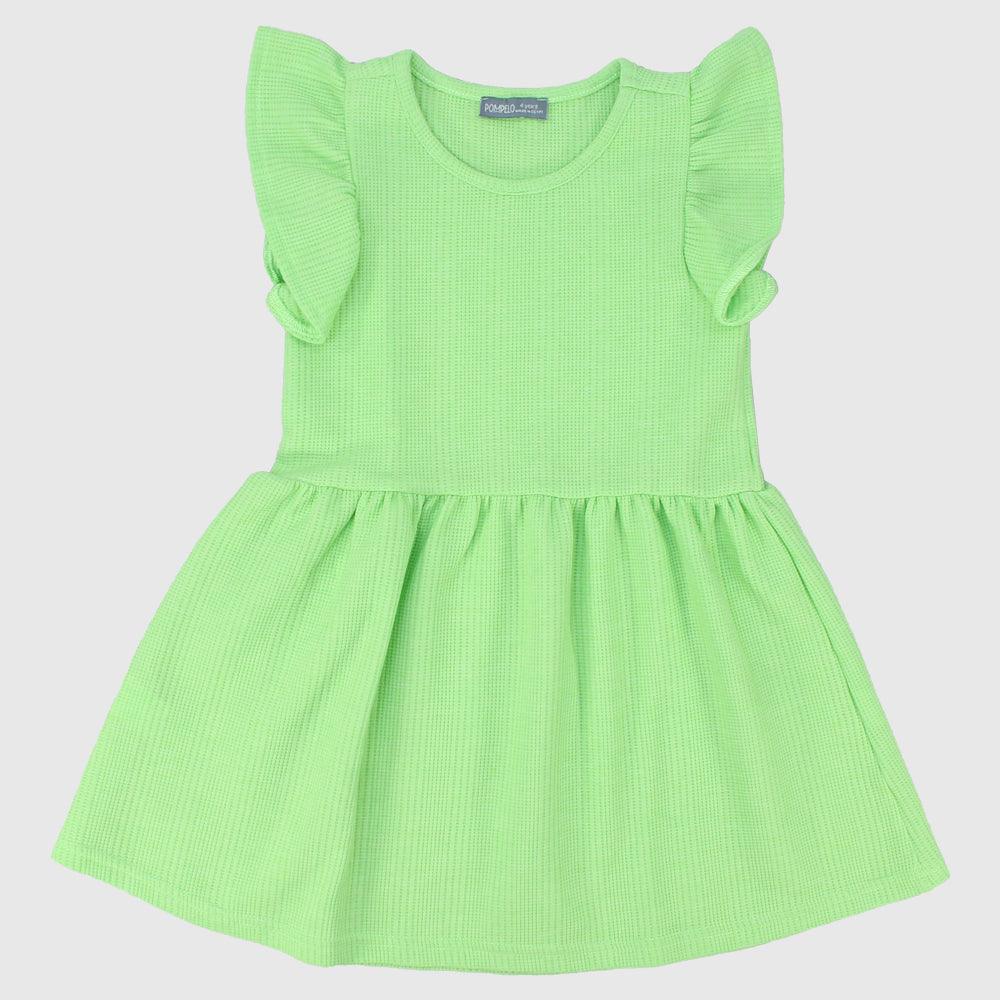 Ruffled Shoulders Sleeveless Dress - Ourkids - Pompelo