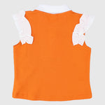 Ruffled Shoulders Sleeveless Polo Shirt - Ourkids - Quokka