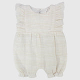 Ruffled Shoulders Sleeveless Romper - Ourkids - Berceau