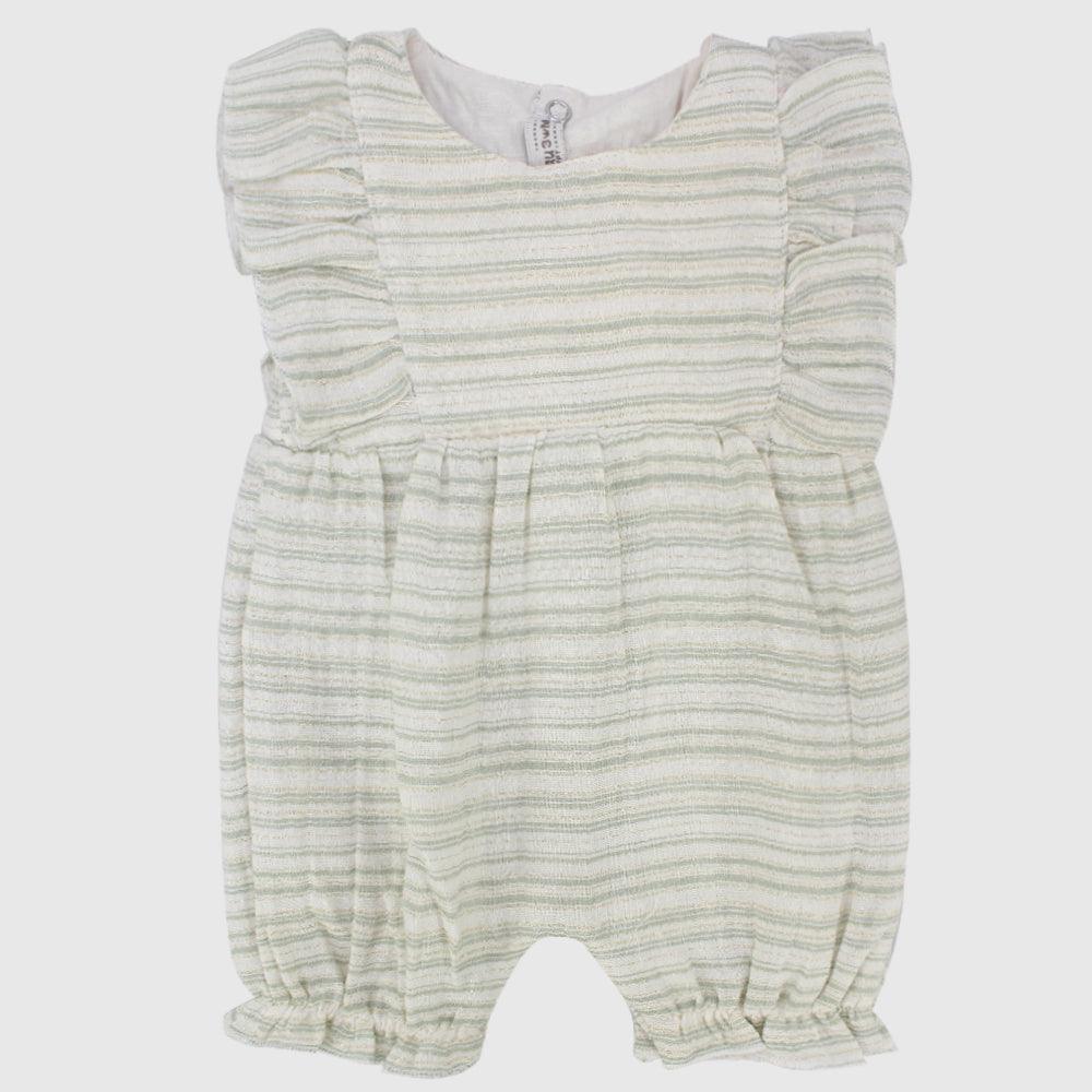 Ruffled Shoulders Sleeveless Romper - Ourkids - Berceau