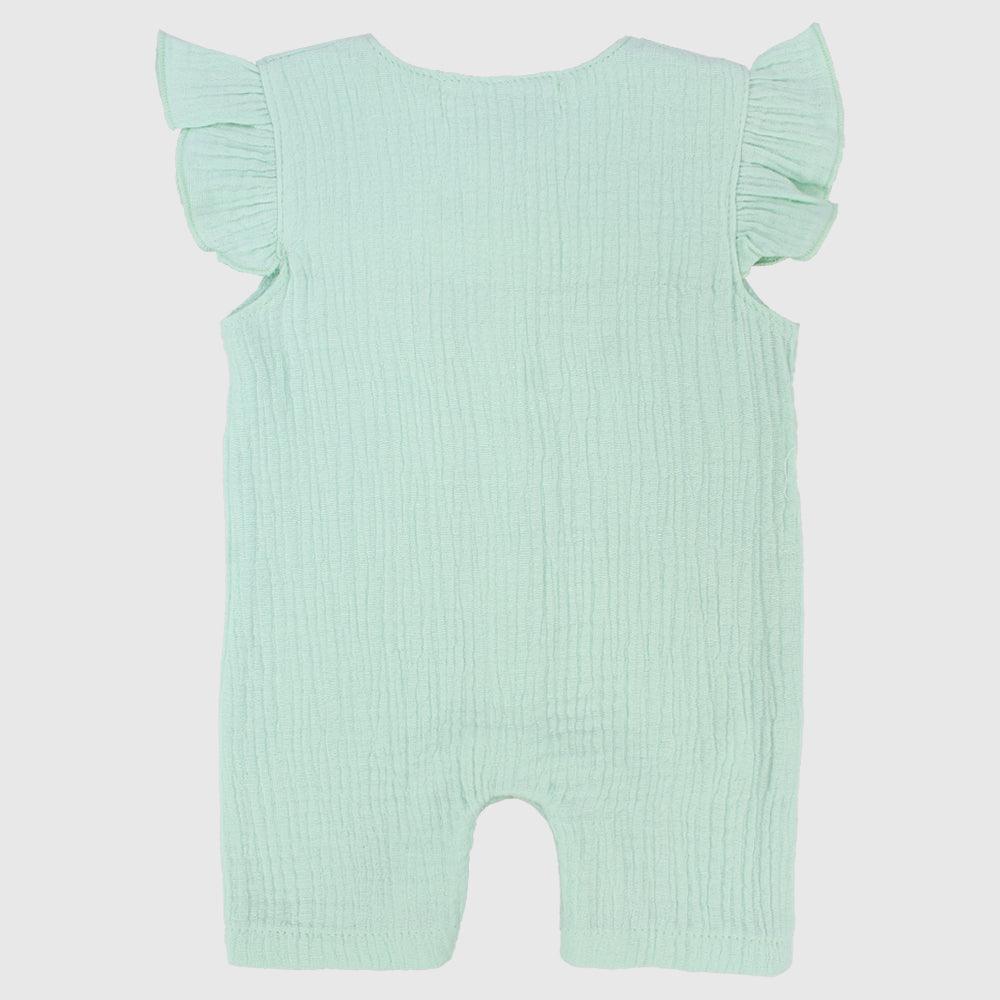 Ruffled Shoulders Sleeveless Romper - Ourkids - Berceau