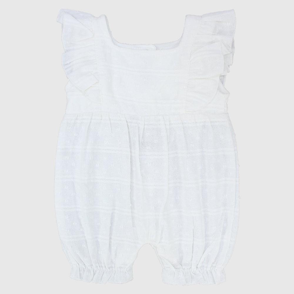 Ruffled Shoulders Sleeveless Romper - Ourkids - Berceau