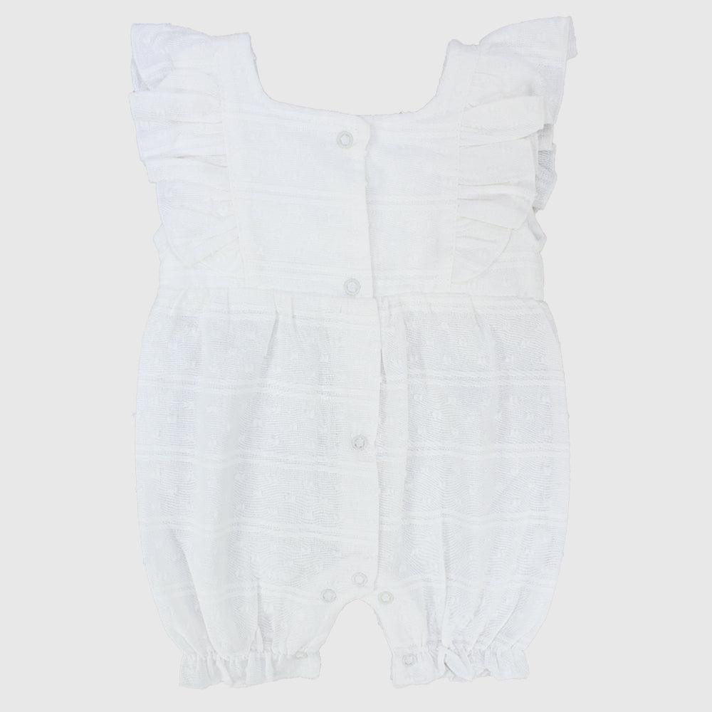 Ruffled Shoulders Sleeveless Romper - Ourkids - Berceau