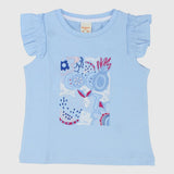 Ruffled Shoulders Sleeveless T-Shirt - Ourkids - Quokka