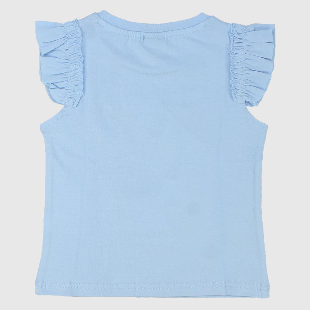 Ruffled Shoulders Sleeveless T-Shirt - Ourkids - Quokka