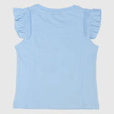 Ruffled Shoulders Sleeveless T-Shirt - Ourkids - Quokka