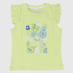 Ruffled Shoulders Sleeveless T-Shirt - Ourkids - Quokka