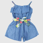 Ruffled Sleeveless Overall - Ourkids - Quokka