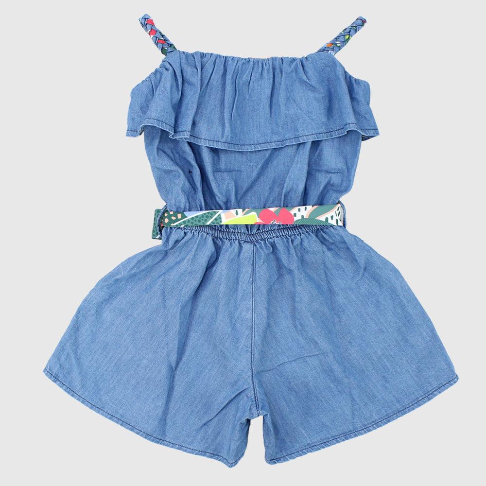 Ruffled Sleeveless Overall - Ourkids - Quokka