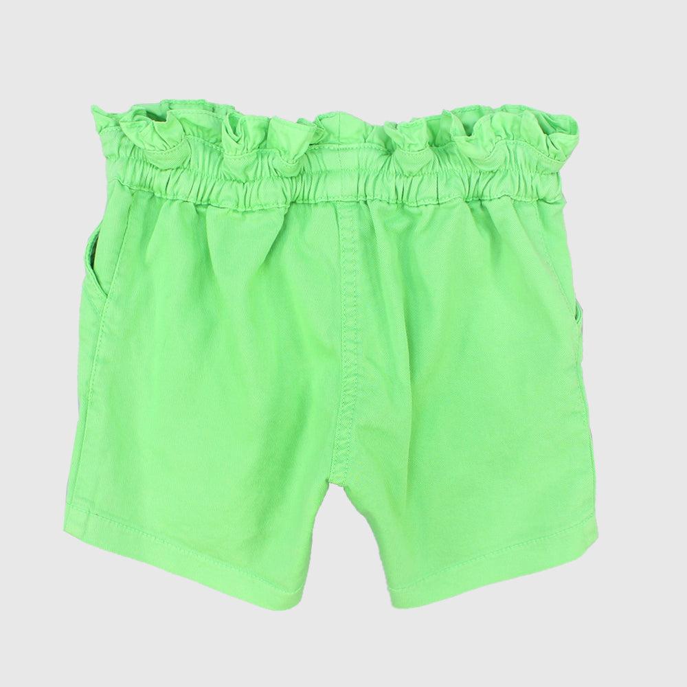 Ruffled Waist Gabardine Shorts - Ourkids - Quokka