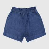 Ruffled Waist Jean Shorts - Ourkids - Pompelo