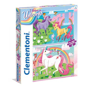 Clementoni I Believe in Unicorns Super Color 2-in-1 Puzzle – 2X20 Pcs