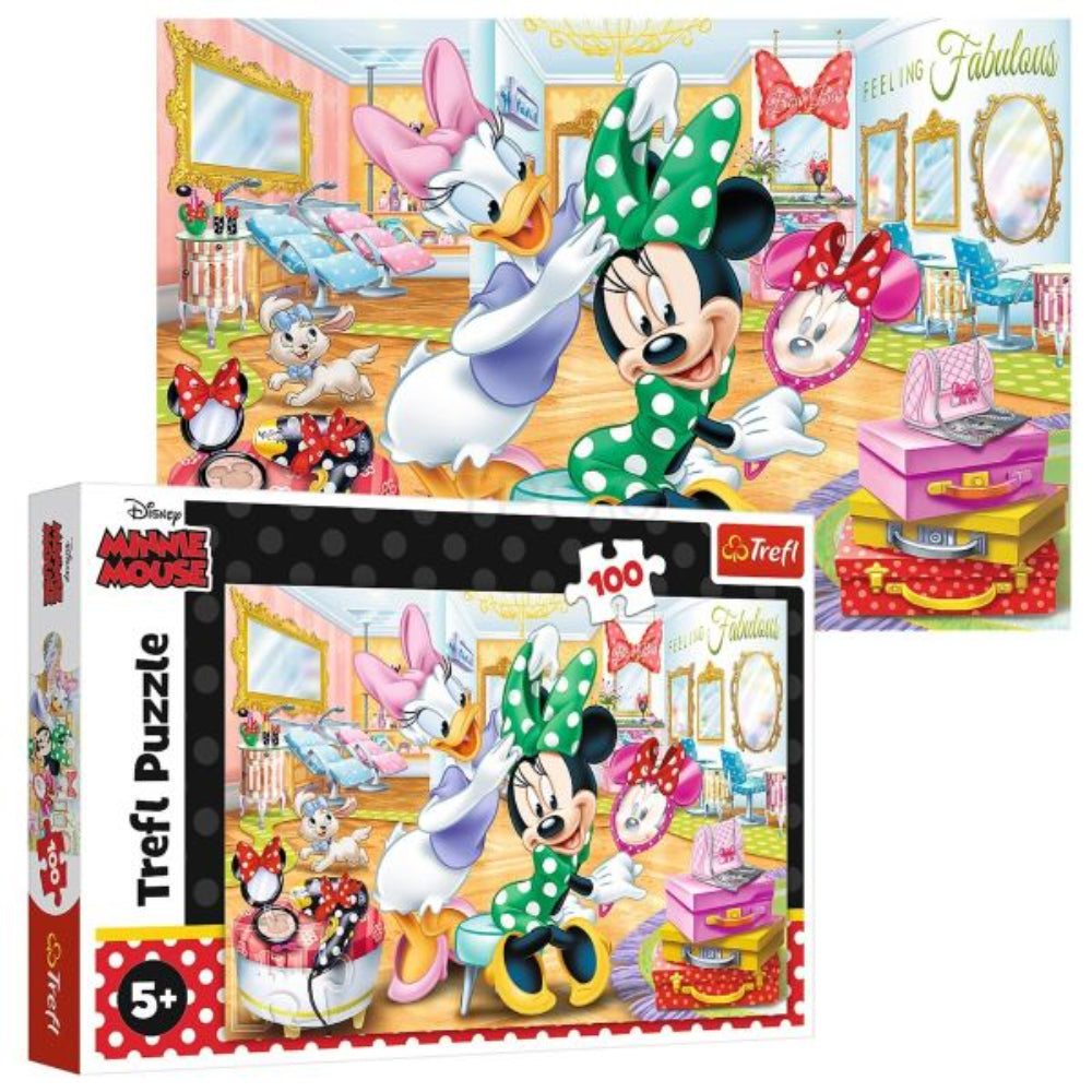 Trefl Minnie At The Beauty Salon Puzzle - 100 Pcs