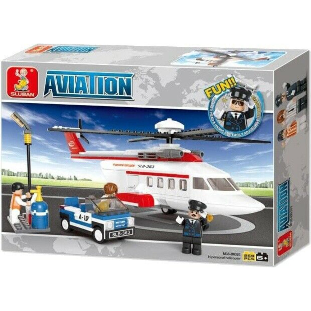 Sluban Aviation Personal Helicopter Building Blocks Set – 259 Pcs